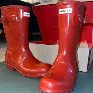 Hunter - ‘Original Short’ Gloss Rain Boots